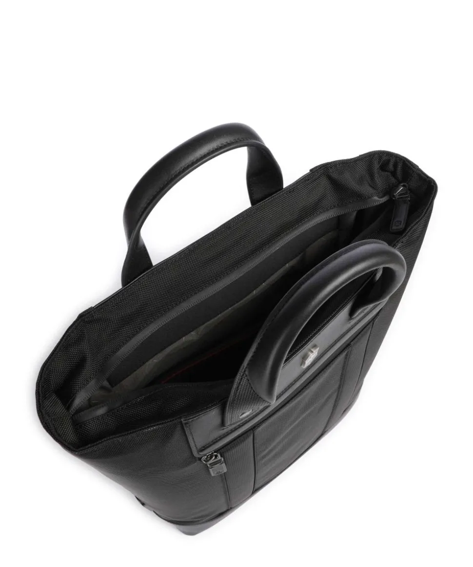 Architecture Urban 2 Shopper 15″ Nylon, fein genarbtes Leder schwarz