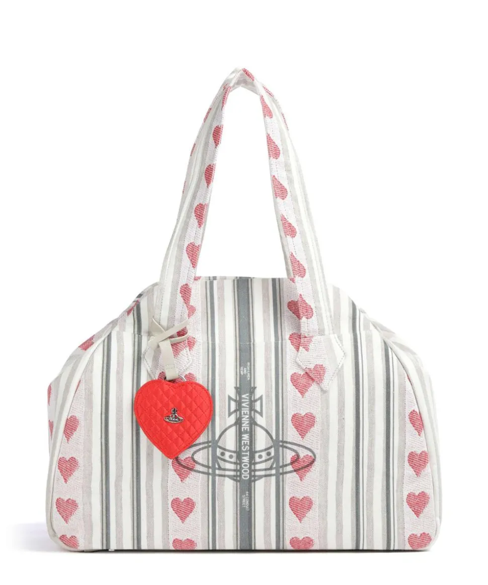 Archive Linen Heart Stripes Large Handtasche Textil mehrfarbig