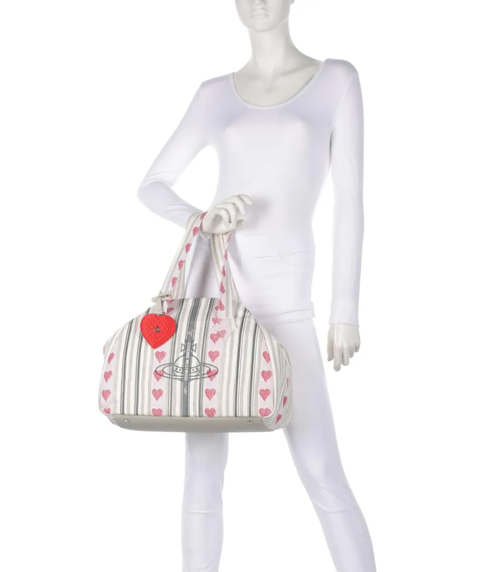 Archive Linen Heart Stripes Large Handtasche Textil mehrfarbig