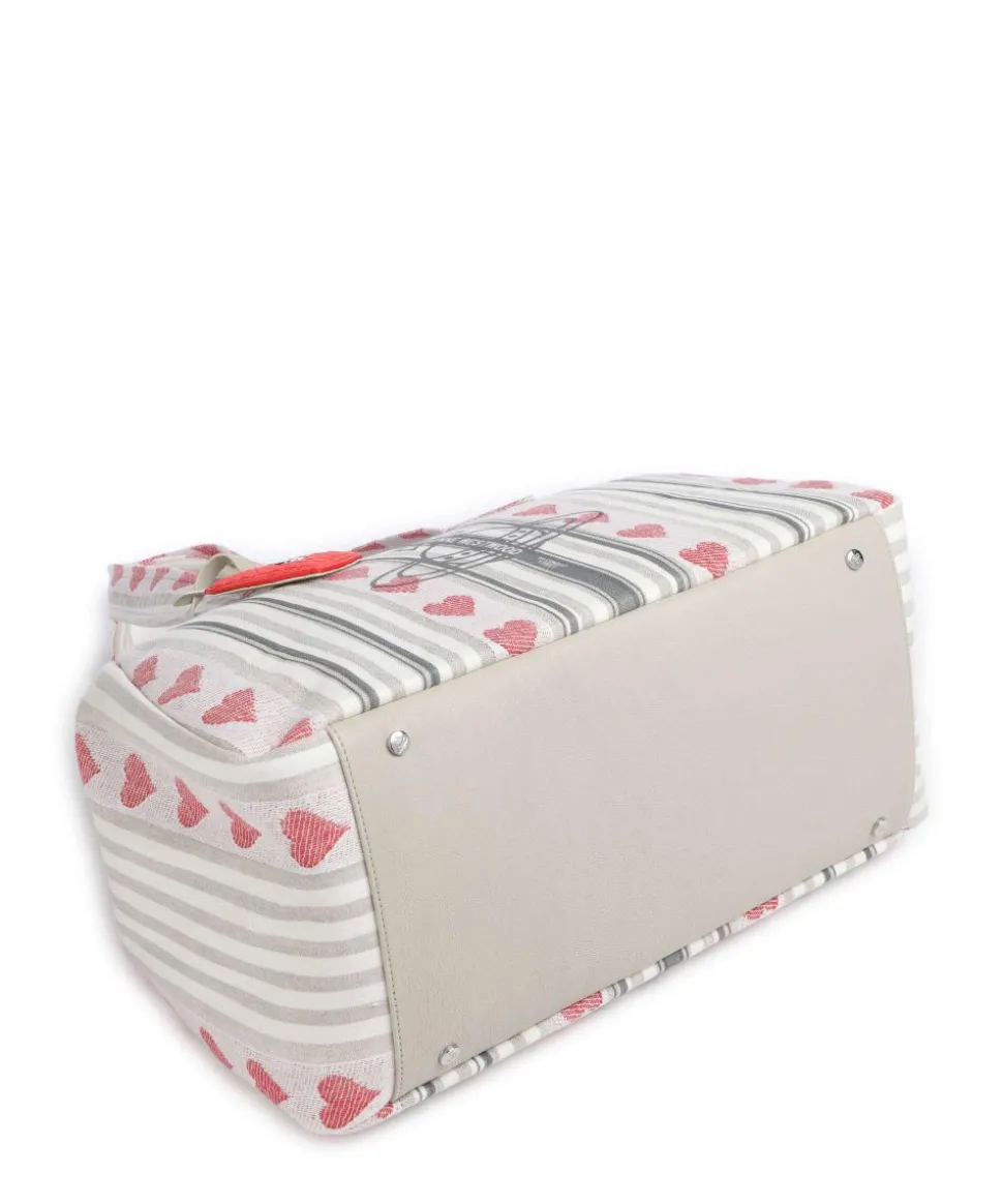 Archive Linen Heart Stripes Large Handtasche Textil mehrfarbig