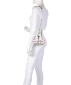 Archive Linen Heart Stripes Mini Umhängetasche Textil mehrfarbig