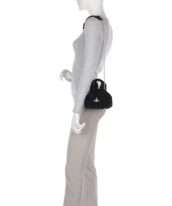 Archive Velvet Mini Umhängetasche Samtgewebe schwarz