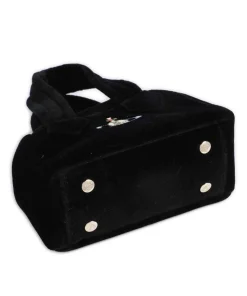 Archive Velvet Mini Umhängetasche Samtgewebe schwarz