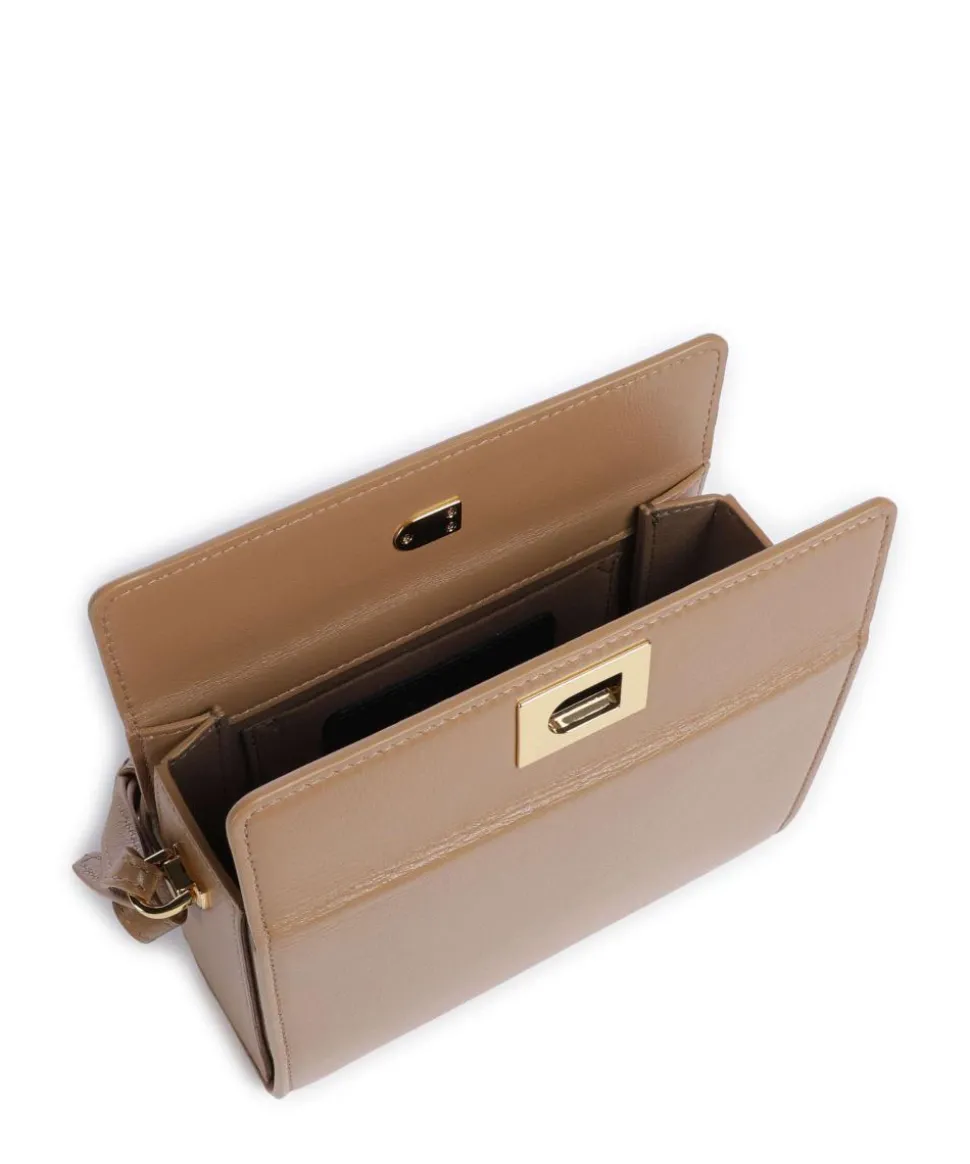 Arco Mini Schultertasche Leder hellbraun