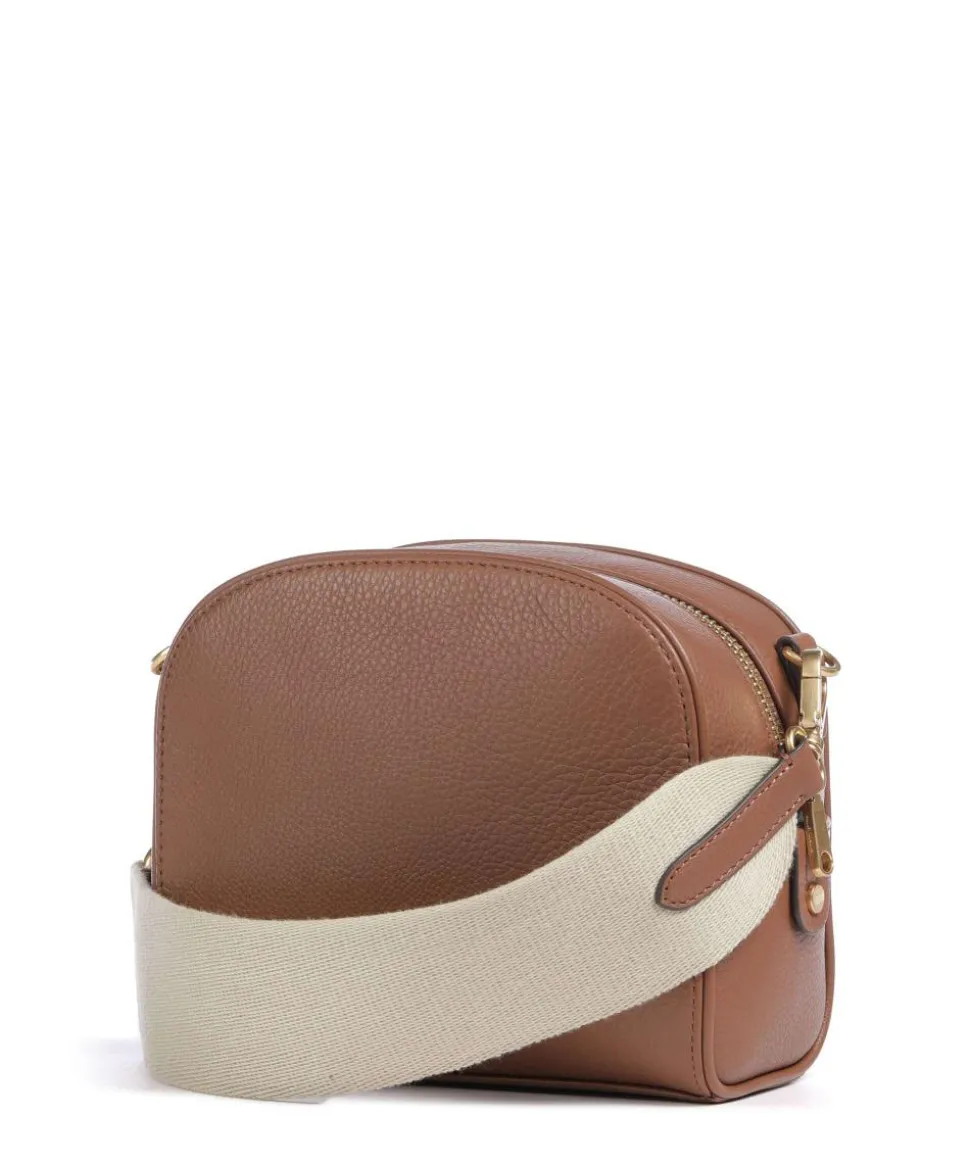 Arden Crescent Umhängetasche genarbtes Rindsleder braun