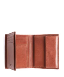 Arezzo RFID Geldbörse fein genarbtes Rindsleder tabak