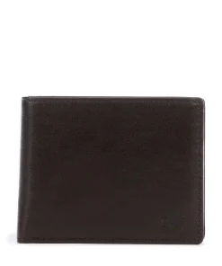 Arezzo RFID Geldbörse fein genarbtes Rindsleder dunkelbraun