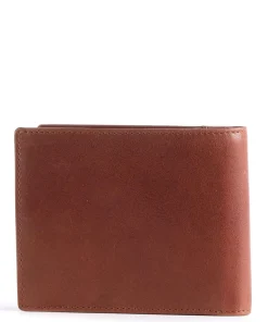 Arezzo RFID Geldbörse fein genarbtes Rindsleder tabak