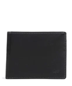 Arezzo RFID Geldbörse fein genarbtes Rindsleder schwarz