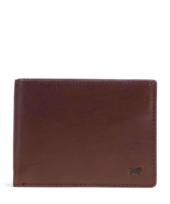 Arezzo RFID Geldbörse fein genarbtes Rindsleder tabak