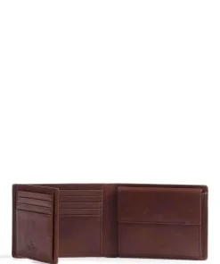 Arezzo RFID Geldbörse fein genarbtes Rindsleder tabak