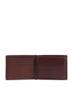 Arezzo RFID Geldbörse fein genarbtes Rindsleder tabak