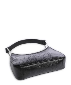 Arialla Handtasche geprägtes Rindsleder schwarz