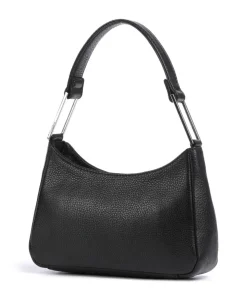 Arialla Schultertasche genarbtes Rindsleder schwarz