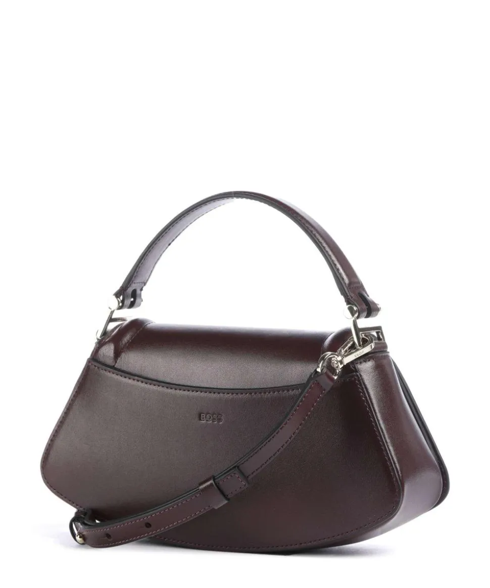 Ariell M Handtasche glattes Rindsleder bordeaux