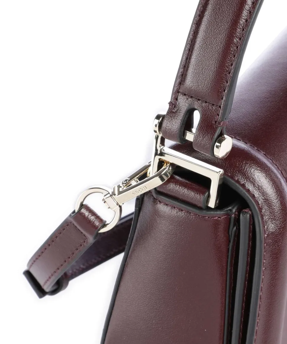 Ariell M Handtasche glattes Rindsleder bordeaux