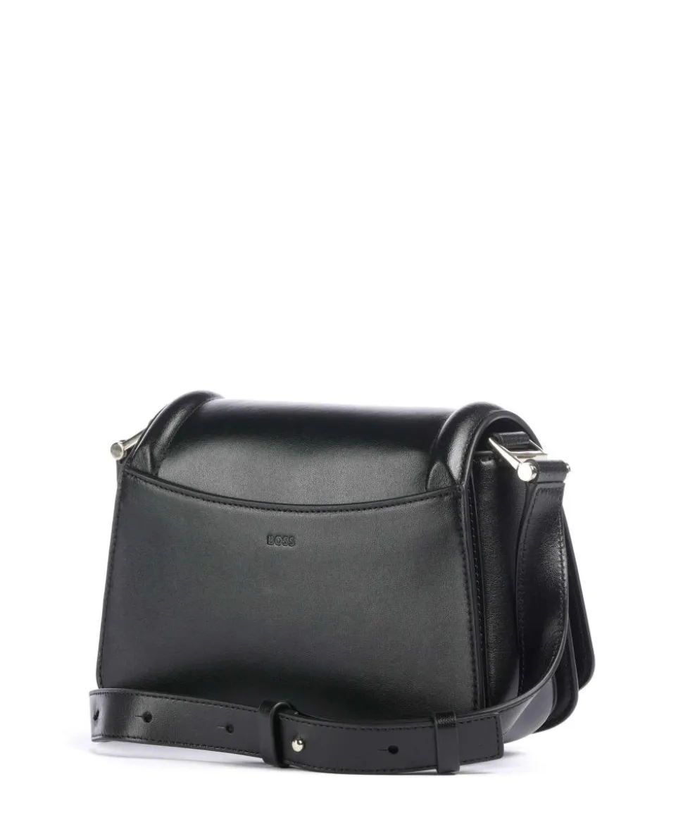 Ariell Umhängetasche fein genarbtes Rindsleder schwarz