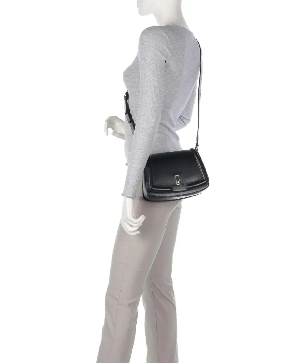 Ariell Umhängetasche fein genarbtes Rindsleder schwarz