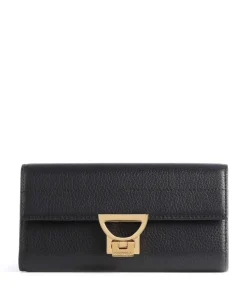 Arlettis Geldbörse genarbtes Leder schwarz