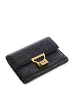 Arlettis Geldbörse genarbtes Leder schwarz