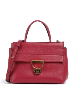 Arlettis Handtasche genarbtes Rindsleder rot