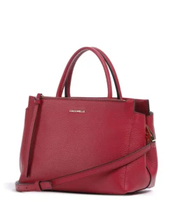 Arlettis Handtasche genarbtes Rindsleder rot