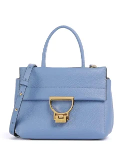 Arlettis Handtasche genarbtes Rindsleder blau