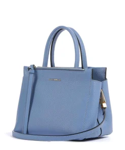 Arlettis Handtasche genarbtes Rindsleder blau