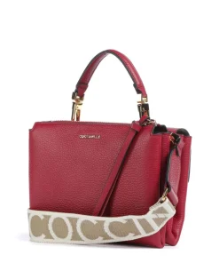 Arlettis Signature Umhängetasche genarbtes Leder rot