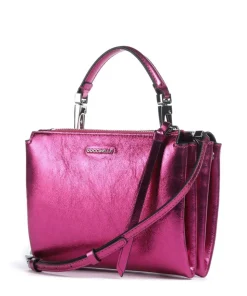 Arlettis Umhängetasche genarbtes Leder pink