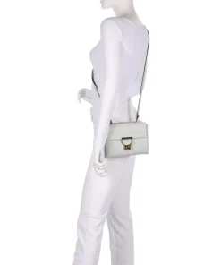 Arlettis Umhängetasche genarbtes Leder hellblau