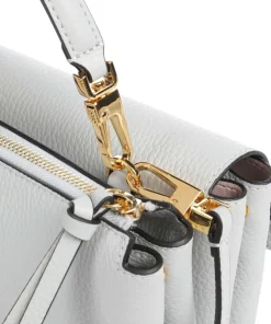 Arlettis Umhängetasche genarbtes Leder hellblau