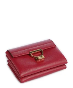 Arlettis Umhängetasche genarbtes Leder rot