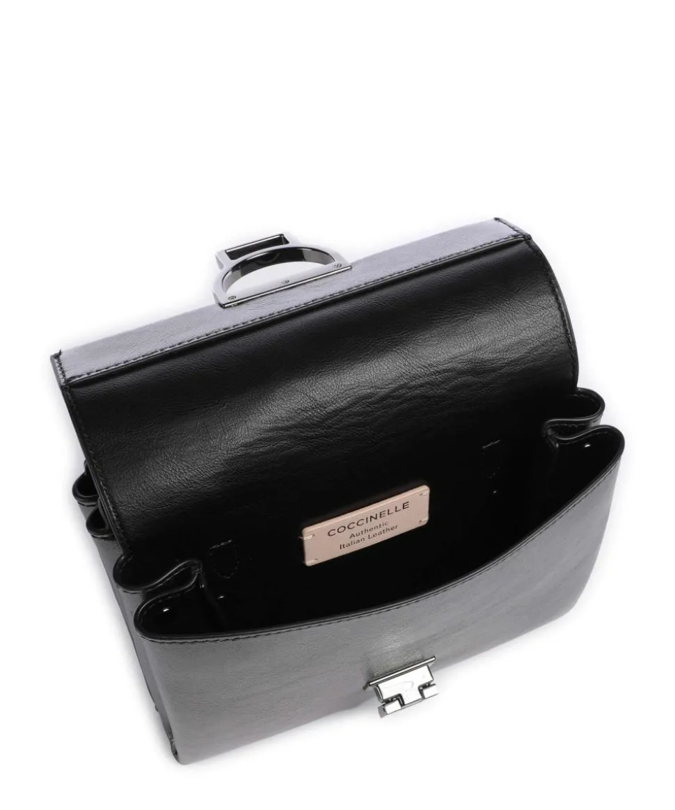 Arlettis Umhängetasche genarbtes Leder anthrazit