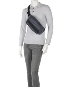 Arne Gürteltasche recyceltes Polyester blaugrau