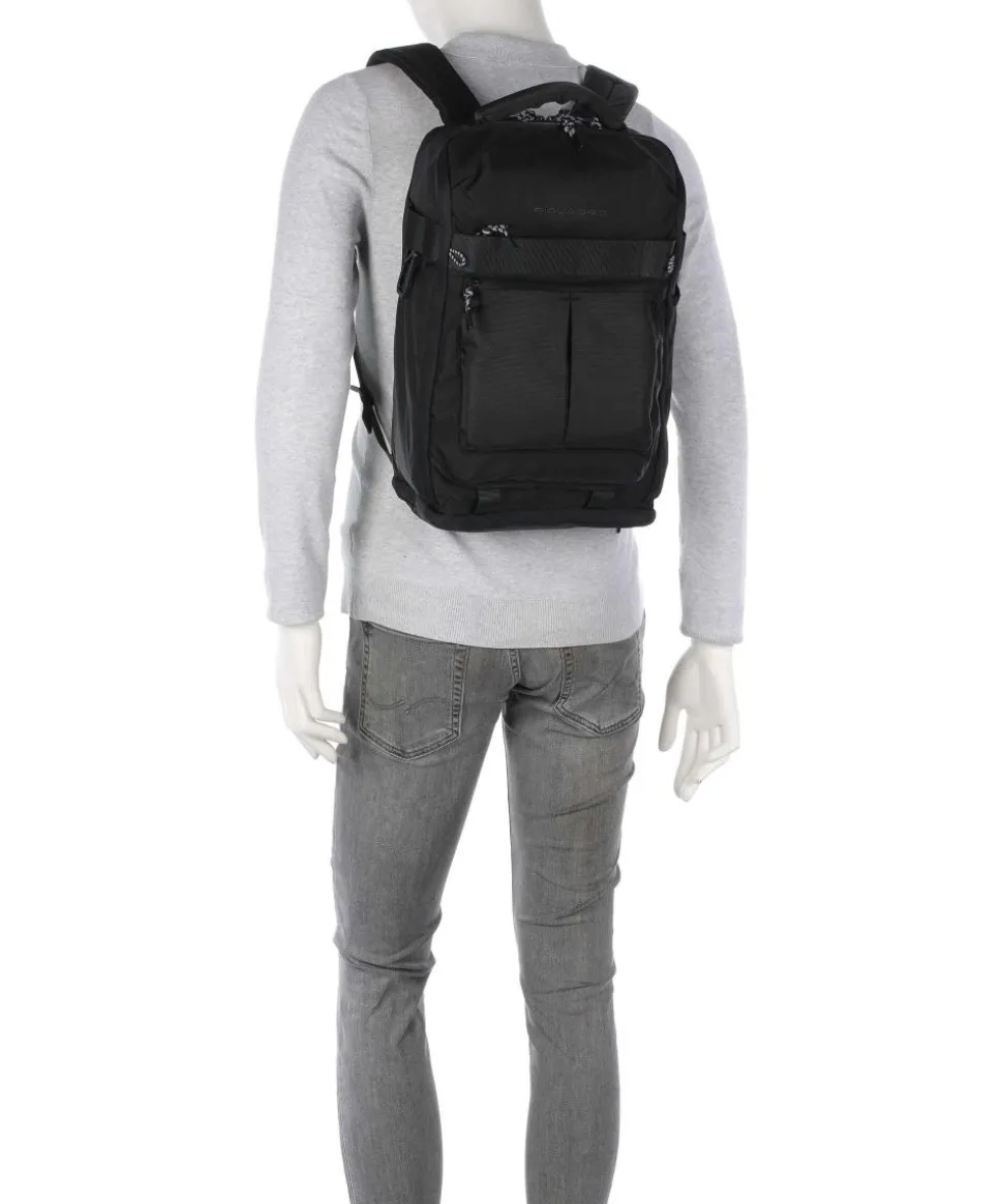 Arne Rucksack 15″ recyceltes Polyester schwarz