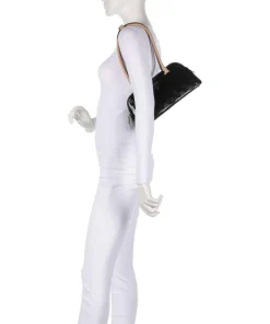 Arnela Schultertasche Lederimitat schwarz