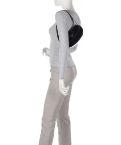 Arnela Schultertasche Lederimitat schwarz