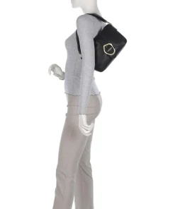 Art Gallery Handtasche genarbtes Rindsleder schwarz