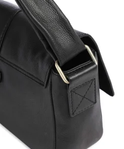 Art Gallery Handtasche genarbtes Rindsleder schwarz