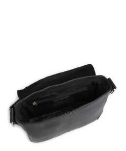 Art Gallery Handtasche genarbtes Rindsleder schwarz