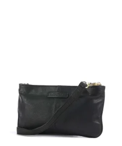 Art Gallery Umhängetasche genarbtes Leder schwarz