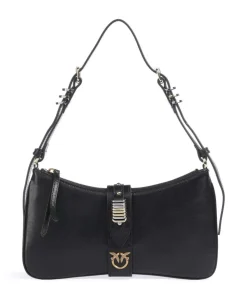 Arthemis Mini Schultertasche fein genarbtes Kalbsleder schwarz