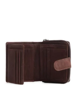 Aruba 516 Geldbörse fein genarbtes Leder braun