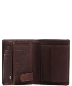 Aruba 100 Geldbörse fein genarbtes Leder braun