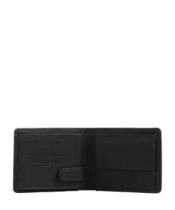 Aruba 101 Geldbörse fein genarbtes Leder schwarz
