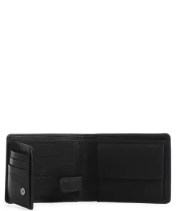 Aruba 101 Geldbörse fein genarbtes Leder schwarz