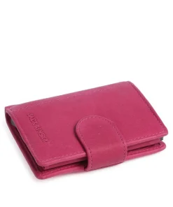 Aruba 500 Kreditkartenetui fein genarbtes Leder pink