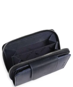 Aruba 511 RFID Geldbörse fein genarbtes Leder dunkelblau