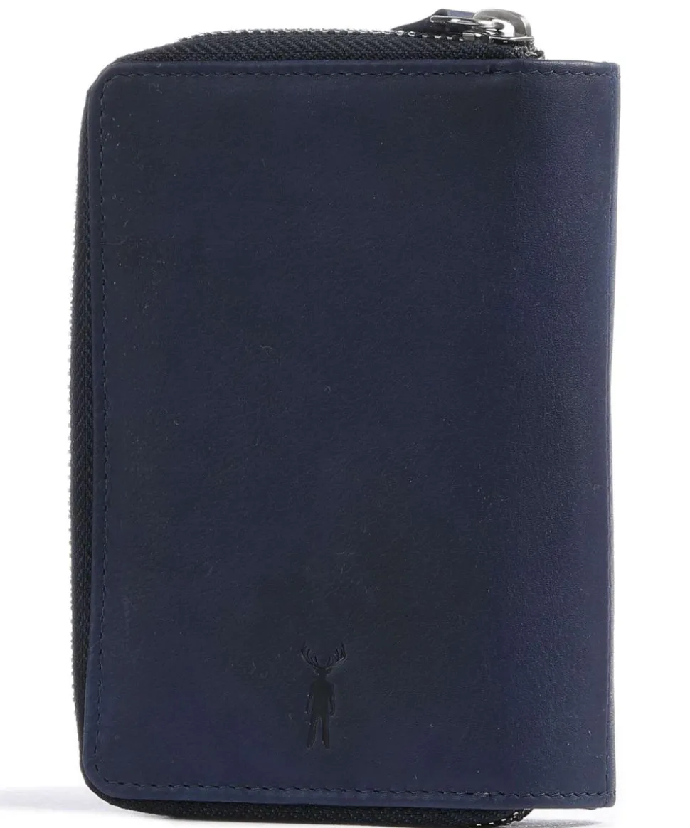 Aruba 511 RFID Geldbörse fein genarbtes Leder dunkelblau